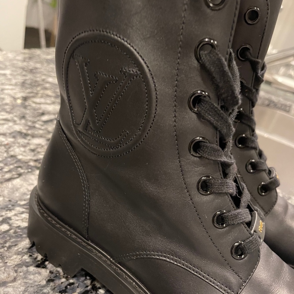 Louis Vuitton combat boots